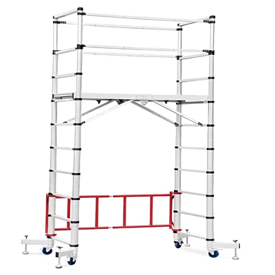 Телескопична алуминиева стълба за скеле
